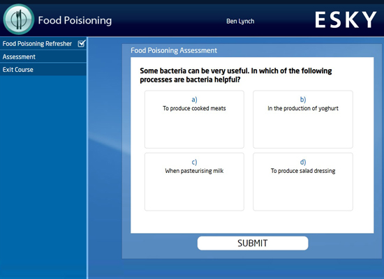 Food Poisoning Refresher - Assessment